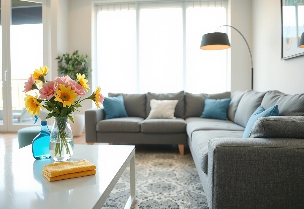 Úklid moderní domácnosti s úklidovými prostředky