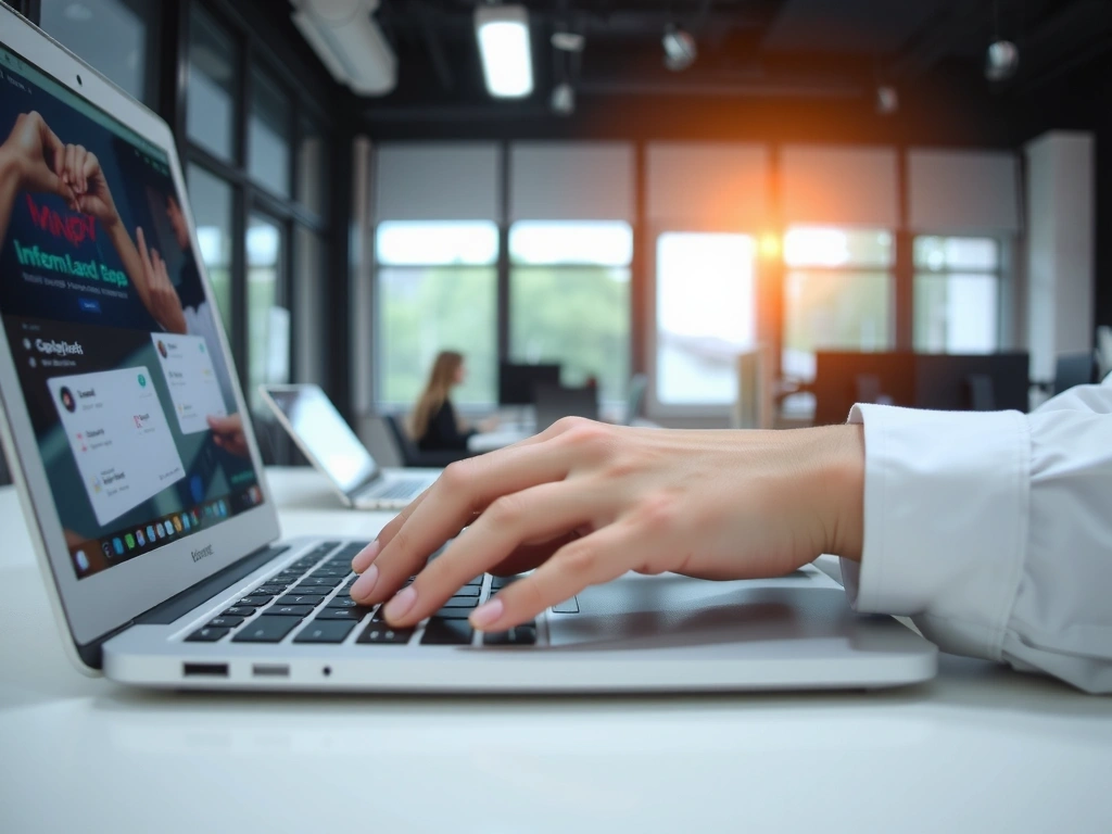 Ilustrace psaní zprávy