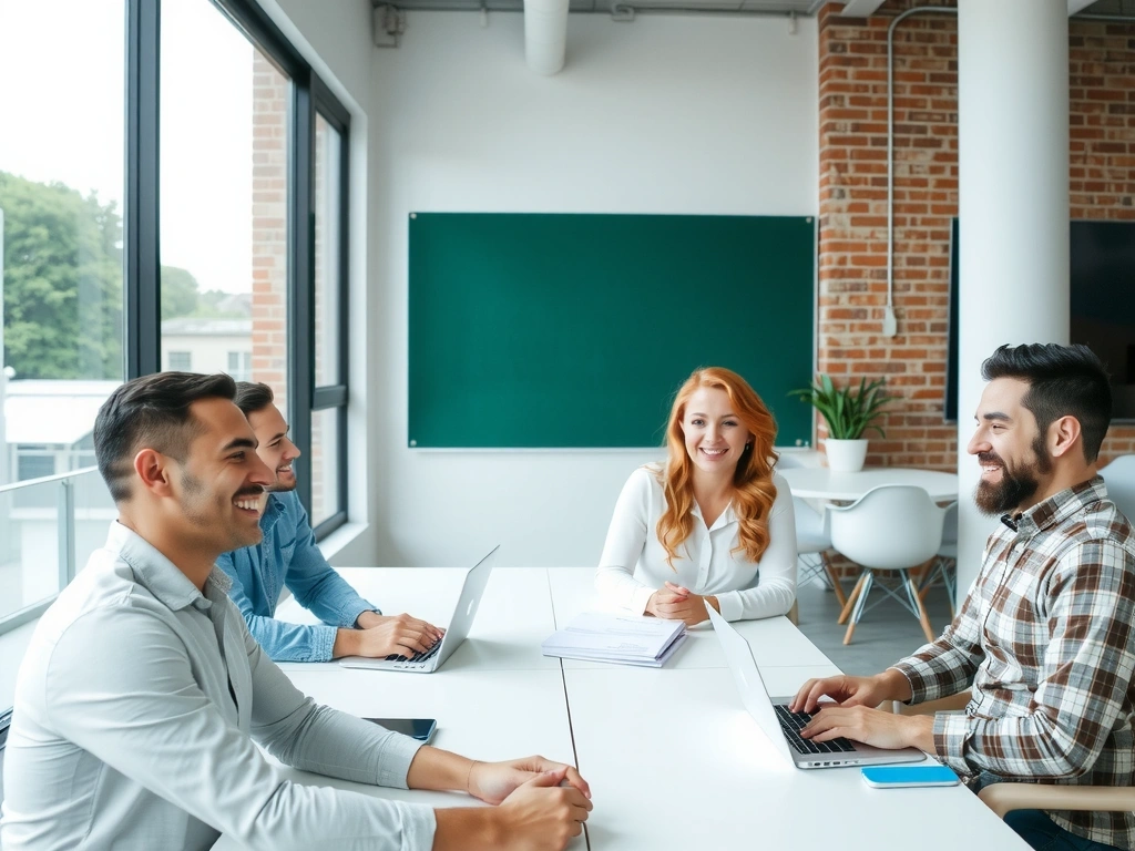 Tým Webaura s.r.o. v moderní kanceláři